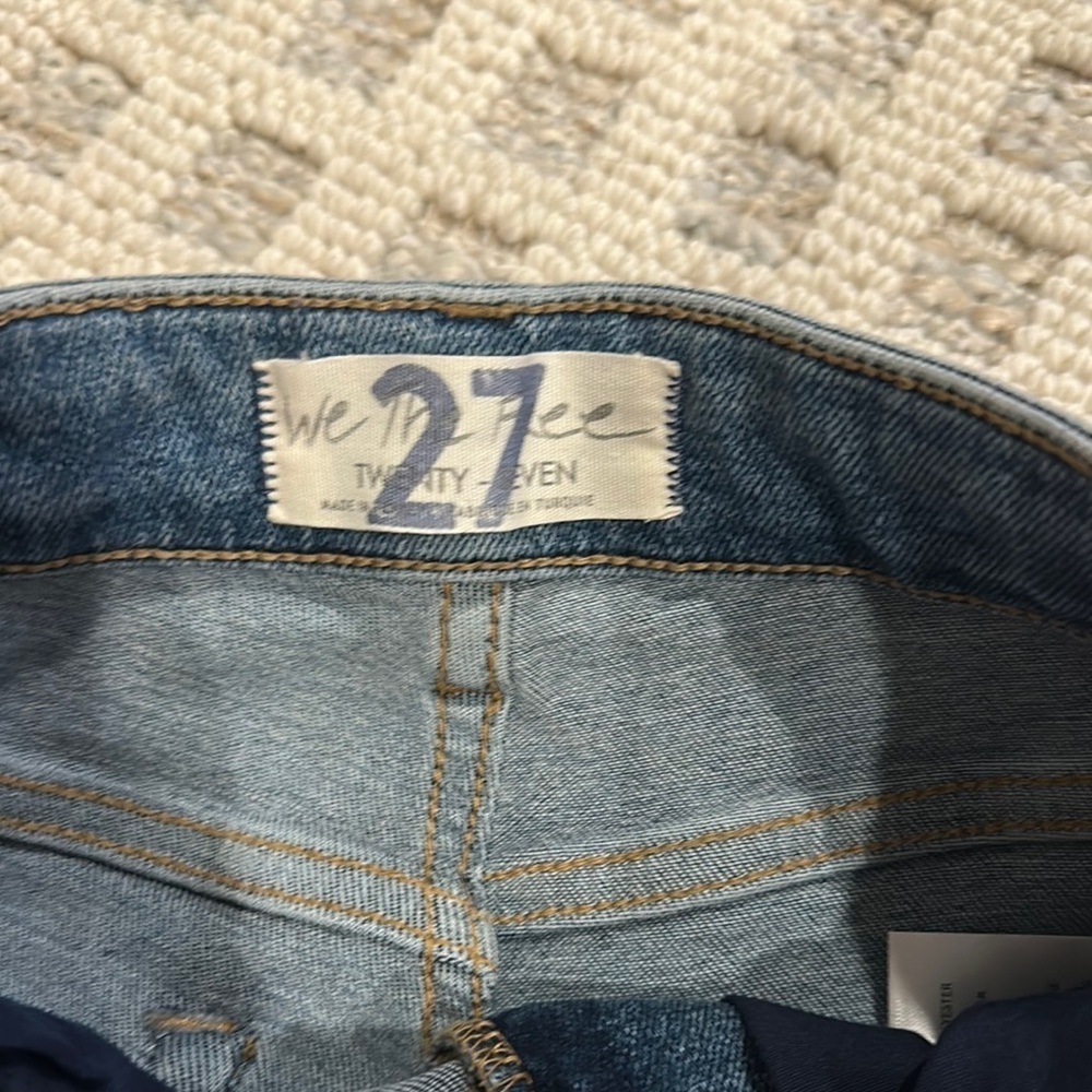 We The Free Blue Skinny Jeans with Classic Indigo Wash - Picture 3 of 6
